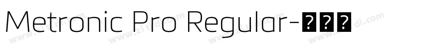 Metronic Pro Regular字体转换